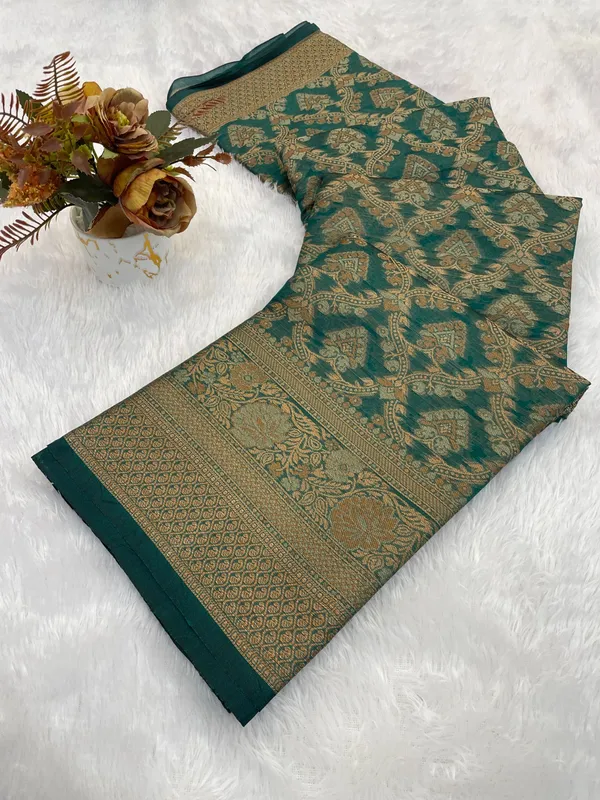 Luxurious_Organza_Saree_Collection_-_Woven_Border_and_Concept_Blouse_Piece