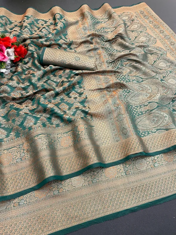 Luxurious_Organza_Saree_Collection_-_Woven_Border_and_Concept_Blouse_Piece
