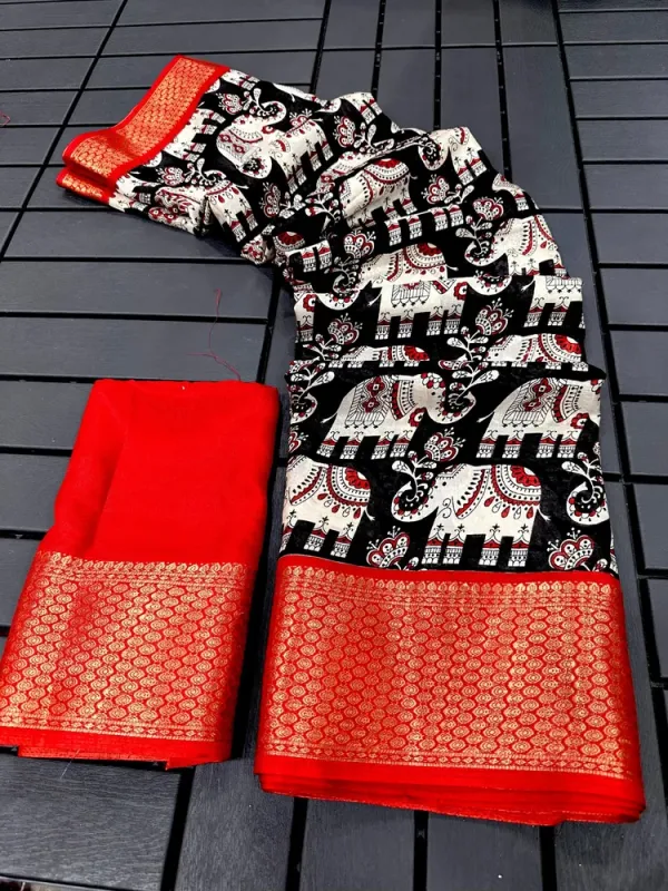 Premium_Dola_Silk_Saree:_Elephant_Pattern_Body_with_Artisan-Inspired_Narrative_Pallu