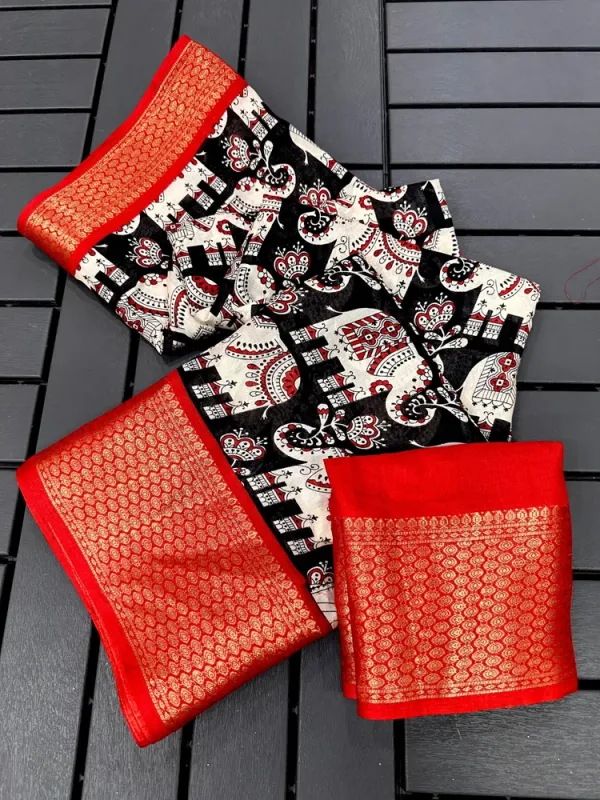 Premium_Dola_Silk_Saree:_Elephant_Pattern_Body_with_Artisan-Inspired_Narrative_Pallu