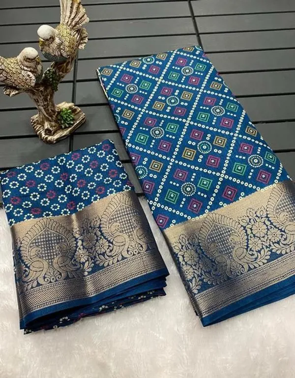 Premium_Dola_Silk_Saree:_Designer_Print_&_Woven_Jaquard_Elegance