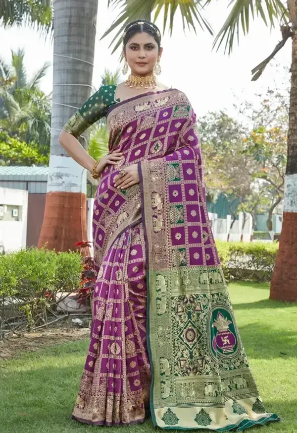 Cotton_Silk_Jacquard_Saree_With_Unstitched_Blouse