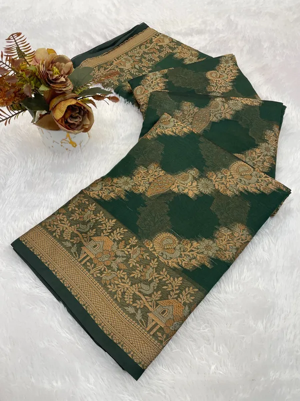 Elegant_Organza_Weaving_Saree_-_Designer_Border_and_All-Over_Pattern