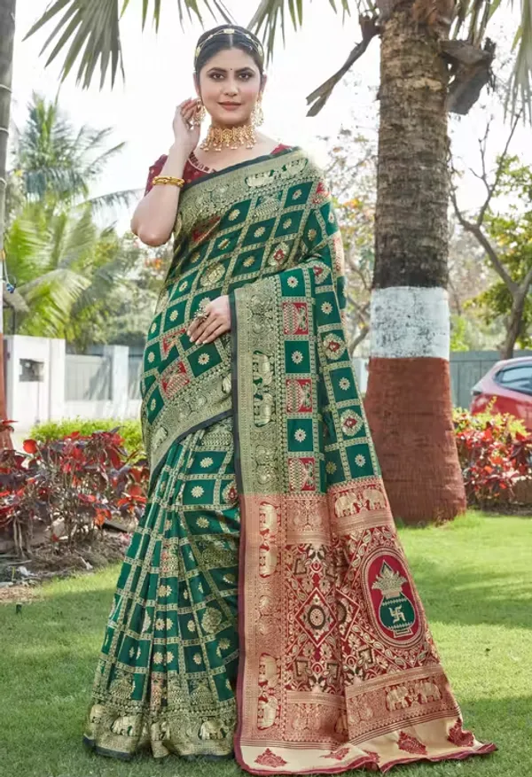 Cotton_Silk_Jacquard_Saree_With_Unstitched_Blouse