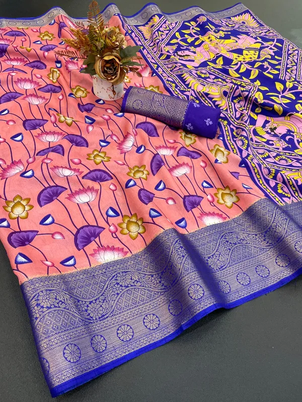 Exquisite_Dola_Silk_Saree_with_Jaquard_Border