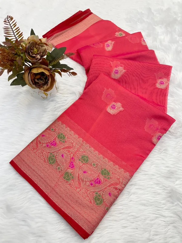 Exquisite_Organza_Saree:_Mina_Butti_&_Designer_Border