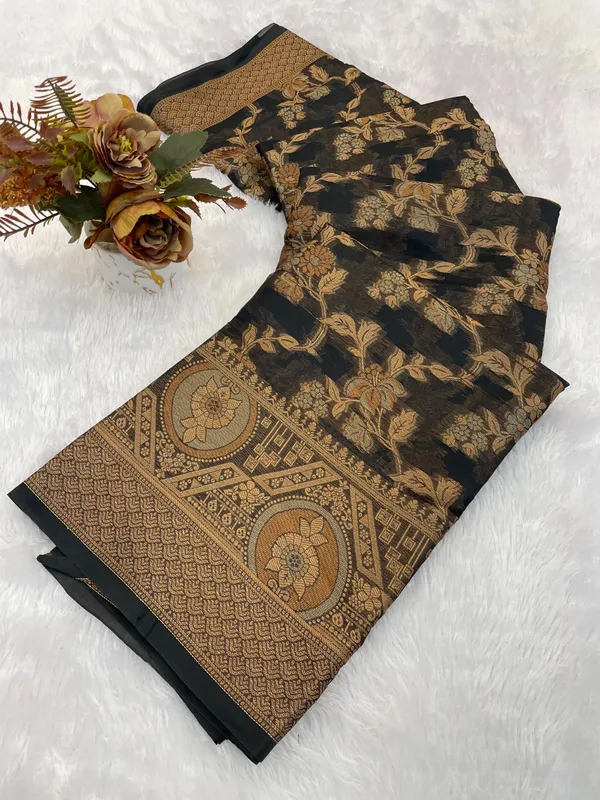 Traditional_Jaal_Pattern_Organza_Designer_Saree
