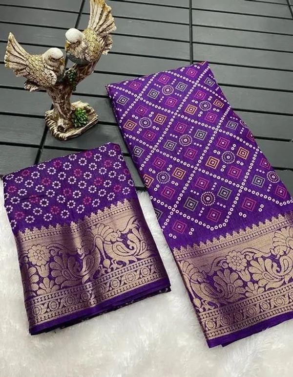 Premium_Dola_Silk_Saree:_Designer_Print_&_Woven_Jaquard_Elegance