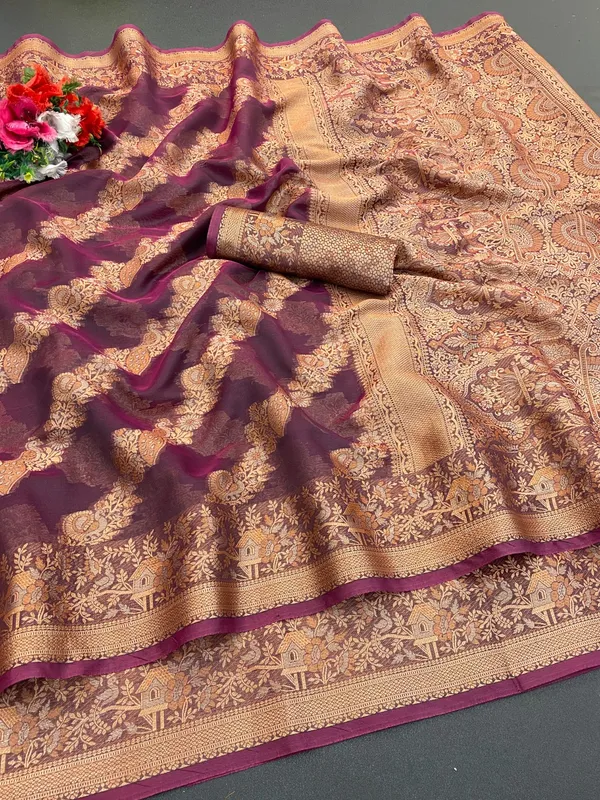 Elegant_Organza_Weaving_Saree_-_Designer_Border_and_All-Over_Pattern