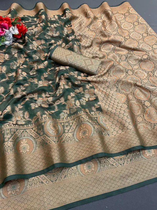 Traditional_Jaal_Pattern_Organza_Designer_Saree