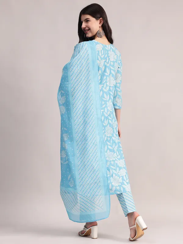 Sky_Blue_Floral_Printed_A-Line_Kurta_With_Striped_Pants_&_Dupatta_Set_For_Women_|_Premium_Kurta_Set_For_Daily_Wear