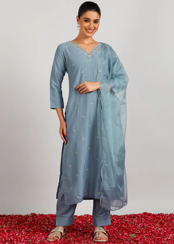 Sky_Grey_Embroidered_Kurta_Set_With_Dupatta_For_Women