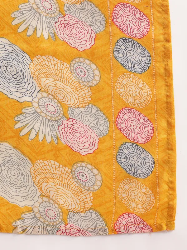 Yellow_Floral_Printed_Kurta_With_Striped_Pants_&_Dupatta_Set_For_Women__|_Premium_Kurta_Set_For_Daily_Wear