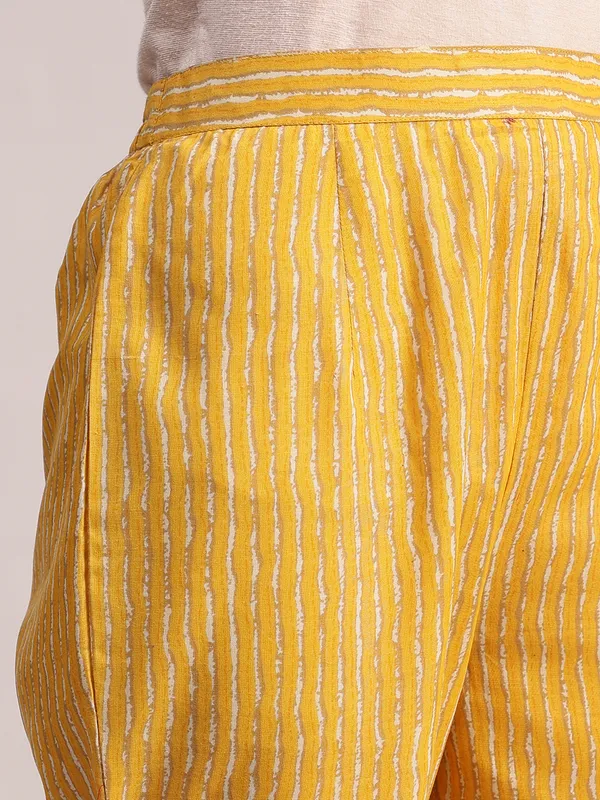 Yellow_Floral_Printed_Kurta_With_Striped_Pants_&_Dupatta_Set_For_Women__|_Premium_Kurta_Set_For_Daily_Wear