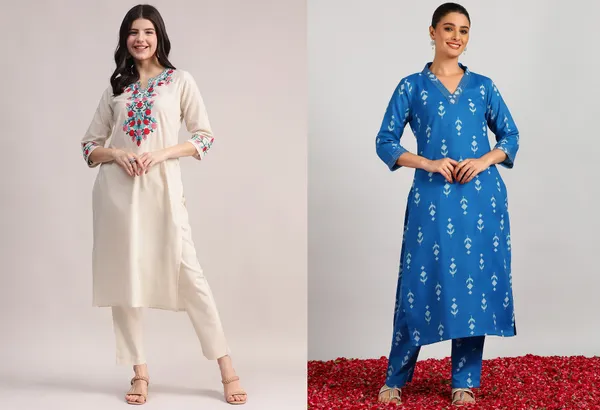 Pack_of_2_Off-White_&_Blue_Embroidered_Cotton_Flex_Co-Ord_Set_For_Women