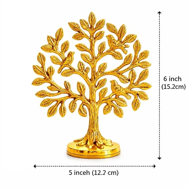 100%_Pure_Brass_Kalpvriksh_Tree_with_Birds_|_6"_Golden_Tree_of_Life_Showpiece_for_Home_Decor_|_Metal_Decorative_Table_Accent_|_Luxury_Gift_Item_for_Living_Room,_Office,_Wedding,_Housewarming