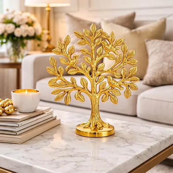 100%_Pure_Brass_Kalpvriksh_Tree_with_Birds_|_6"_Golden_Tree_of_Life_Showpiece_for_Home_Decor_|_Metal_Decorative_Table_Accent_|_Luxury_Gift_Item_for_Living_Room,_Office,_Wedding,_Housewarming