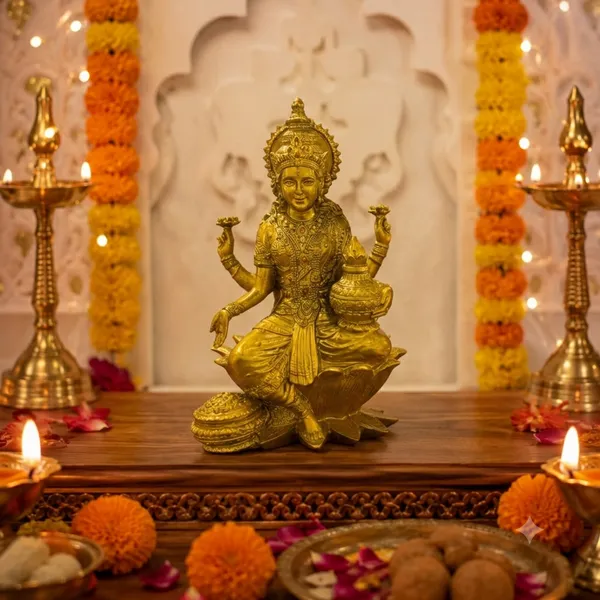 Golden_Laxmi_Idol_Murti_For_Diwali,_Home_Decor_&_Gifting
