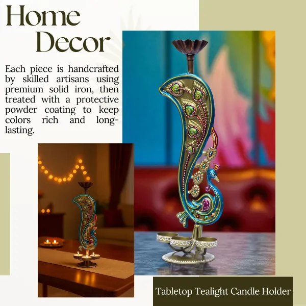 Handcrafted_Peacock_Tealight_Candle_Holder_–_Iron_Tabletop_Showpiece_for_Home_Decor_&_Office_|_17_Inch_T-Light_for_Diwali_Navratri_Festival_Gift