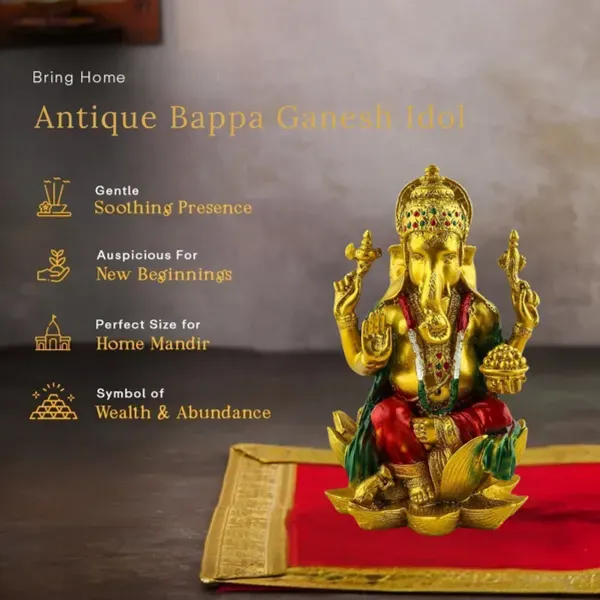 Red_God_Ganeshji_Idol_Murti_for_Diwali_Pooja,_Home_Decor_&_Gifting