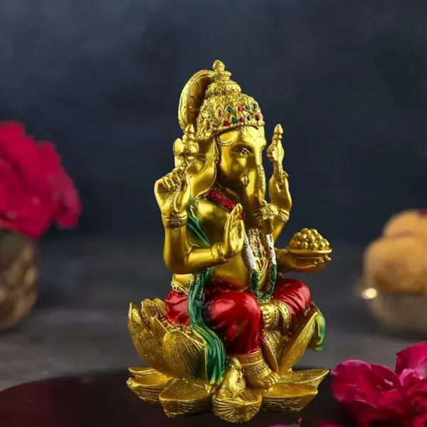 Red_God_Ganeshji_Idol_Murti_for_Diwali_Pooja,_Home_Decor_&_Gifting