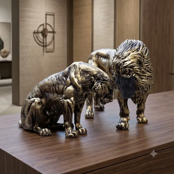 Royal_Lion_&_Lioness_Couple_Panthera_Polyresin_Showpiece_|_Antique_Gold_Wildlife_Figurine_for_Home_Decor,_Living_Room,_Office_&_Festive_Gifting