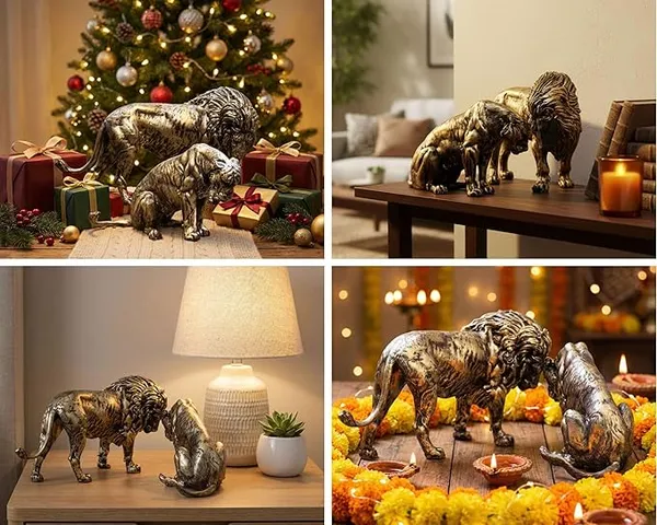 Royal_Lion_&_Lioness_Couple_Panthera_Polyresin_Showpiece_|_Antique_Gold_Wildlife_Figurine_for_Home_Decor,_Living_Room,_Office_&_Festive_Gifting