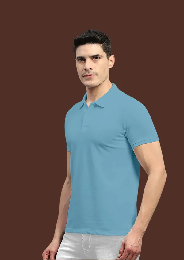 Aqua-Blue_Solid_Cotton_Premium_&_Elegant_Polo_T-Shirt_For_Unisex
