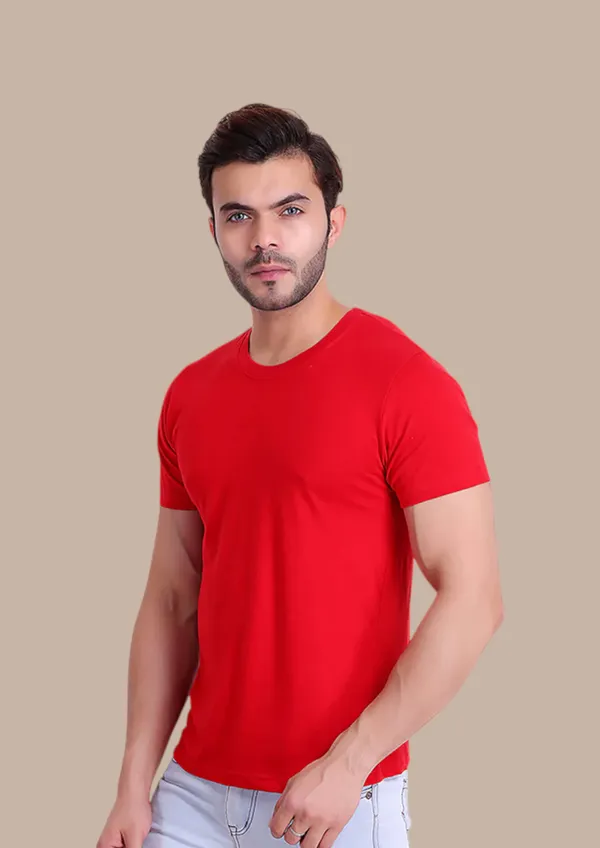 Red_Essentials_Cotton_Premium_&_Elegant_Regular_T-Shirt_For_Unisex