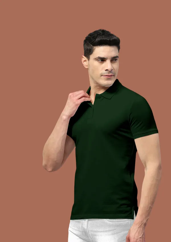 Military-Green_Solid_Cotton_Premium_&_Elegant_Polo_T-Shirt_For_Unisex