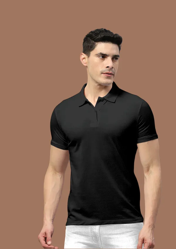 Black_Solid_Cotton_Premium_&_Elegant_Polo_T-Shirt_For_Unisex