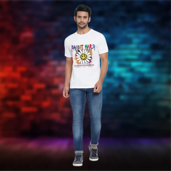 White_Bahut_Hard_Cotton_Premium_&_Elegant_Regular_T-Shirt_For_Unisex