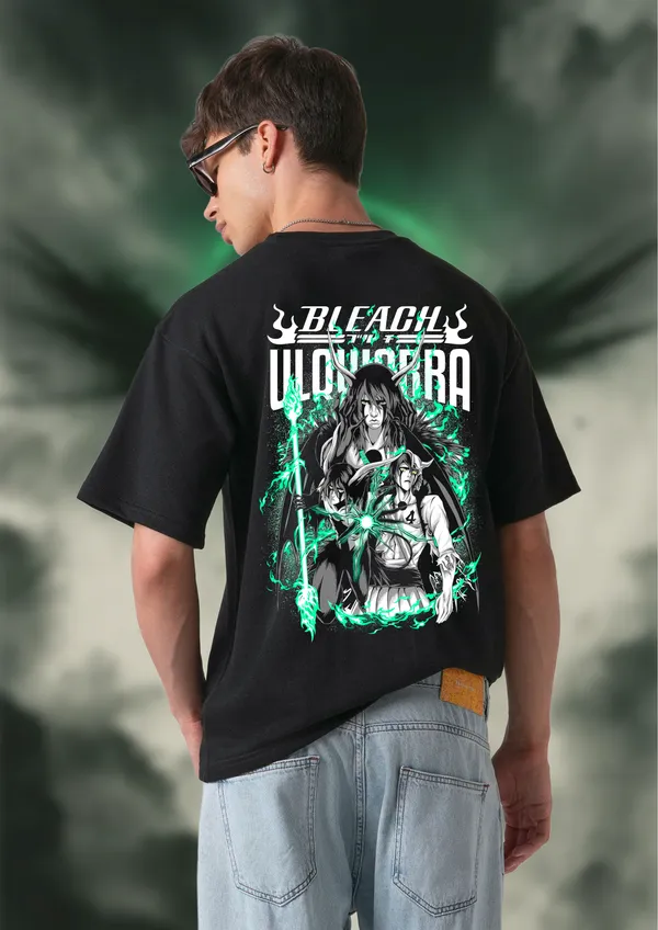 Black_Bleach_Ulquiorra_Green_Aura_Edition_Cotton_Premium_&_Elegant_Oversize_T-Shirt_For_Unisex