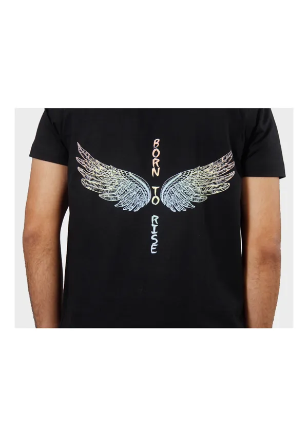 Black_Born_to_Rise_Cotton_Regular_T-Shirt_For_Unisex