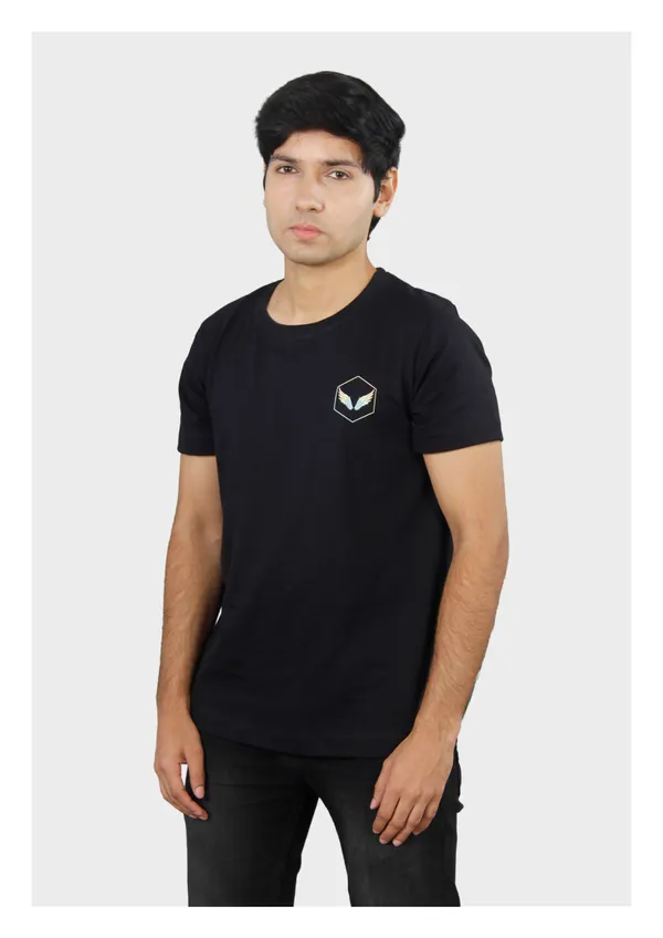 Black_Born_to_Rise_Cotton_Regular_T-Shirt_For_Unisex