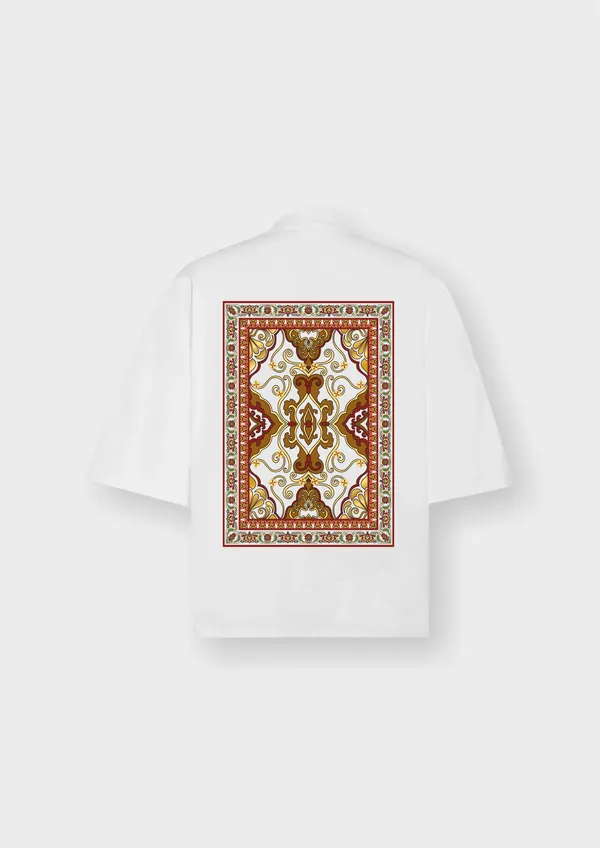 White_Boroque_Bloom_Cotton_Oversized_T-Shirt_For_Unisex