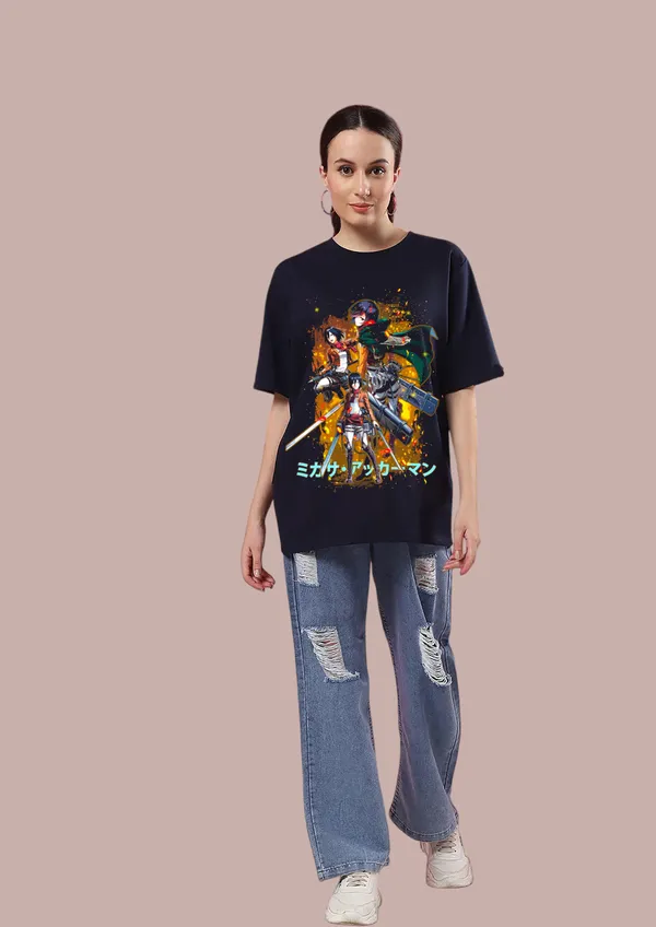 Black_Mikasa_Ackerman_Cotton_Oversize_T-Shirt_For_Unisex