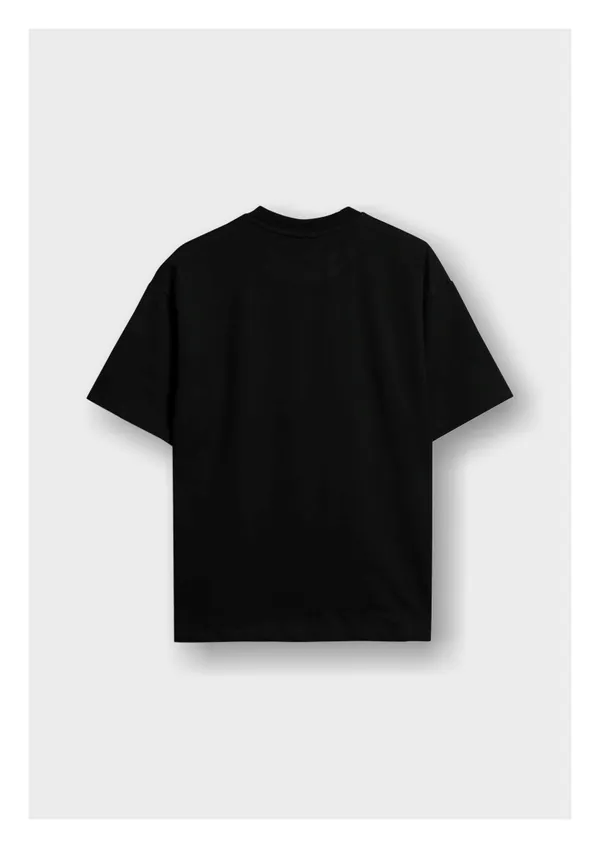 Black_Chinese_Wordplay_Cotton_Oversized_T-Shirt_For_Unisex
