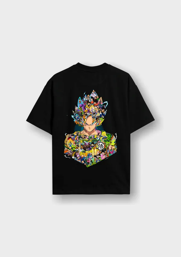 Black_Dragon_Ball_Z_Goku_Collage_Edition_Cotton_Oversize_T-Shirt_For_Unisex