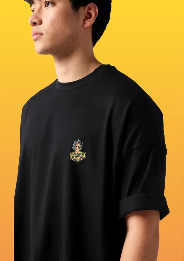 Black_Dragon_Ball_Z_Goku_Collage_Edition_Cotton_Oversize_T-Shirt_For_Unisex