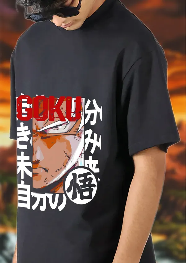 Black_Dragon_Ball_Z_Goku_Red_Typography_Edition_Cotton_Premium_&_Elegant_Oversize_T-Shirt_For_Unisex