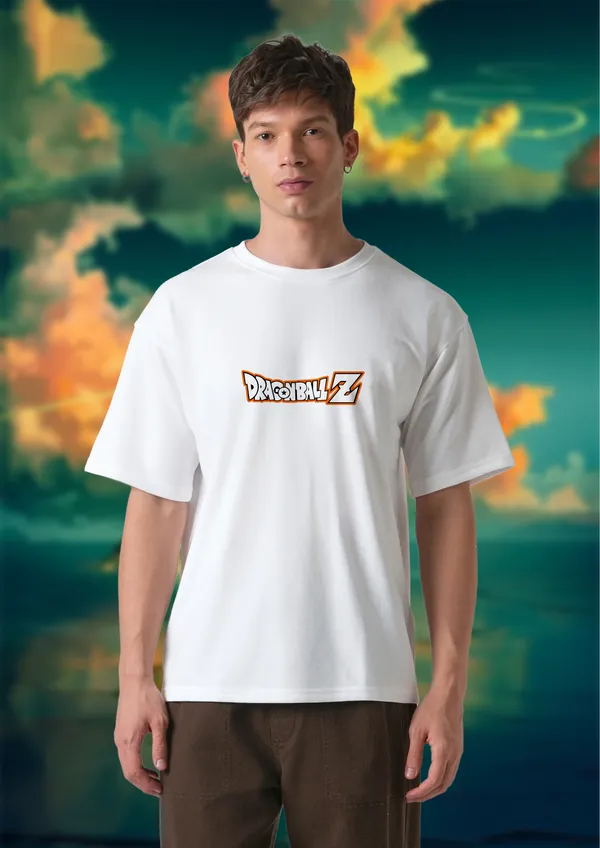 White_Dragon_Ball_Z_Kid_Goku_1984_Edition_Cotton_Premium_&_Elegant_Oversize_T-Shirt_For_Unisex