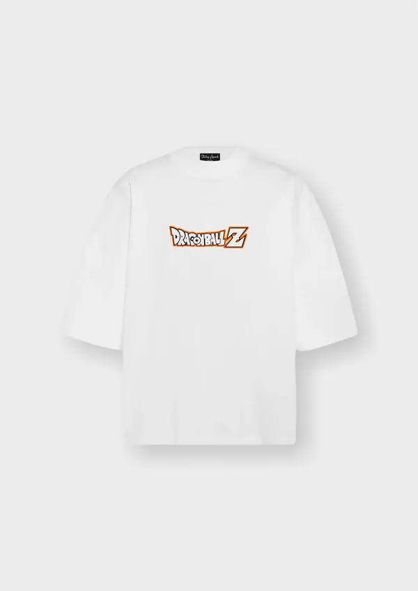 White_Dragon_Ball_Z_Kid_Goku_1984_Edition_Cotton_Premium_&_Elegant_Oversize_T-Shirt_For_Unisex