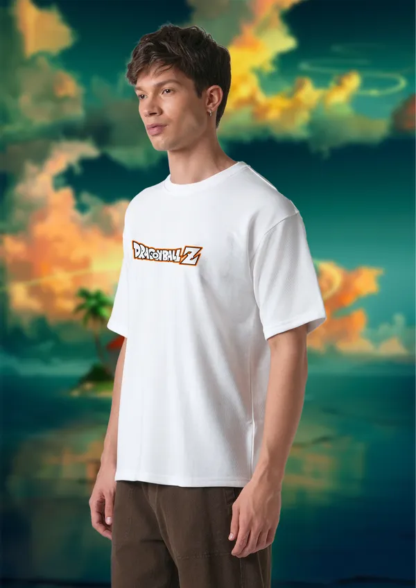 White_Dragon_Ball_Z_Kid_Goku_1984_Edition_Cotton_Premium_&_Elegant_Oversize_T-Shirt_For_Unisex