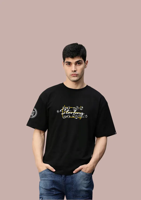 Black_Race_Mode_On_Cotton_Oversize_T-Shirt_For_Unisex