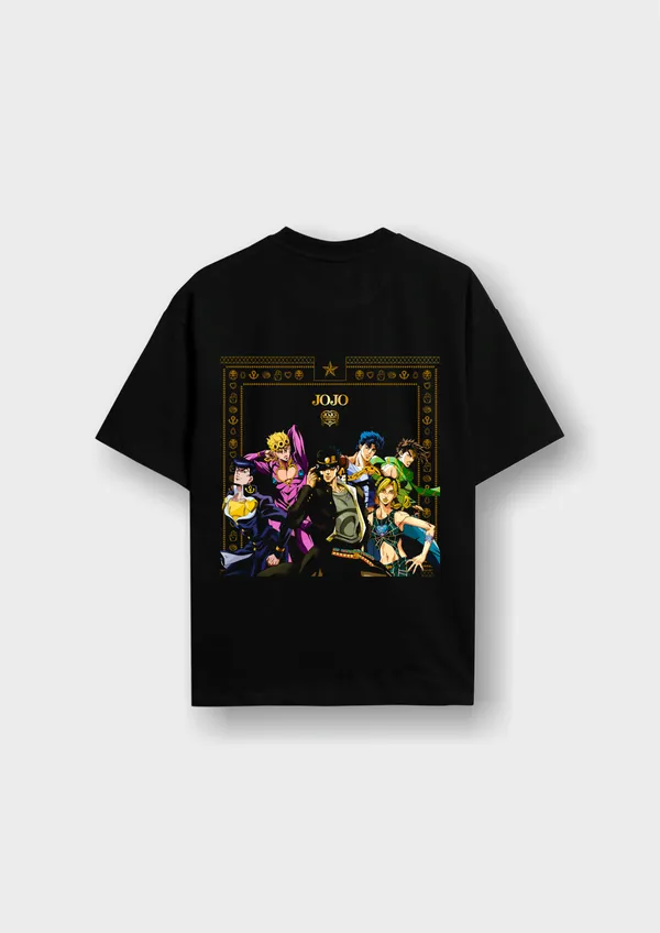 Black_JoJo's_Bizzare_Adventure_Heroes_Edition_Cotton_Premium_&_Elegant_Oversize_T-Shirt_For_Unisex