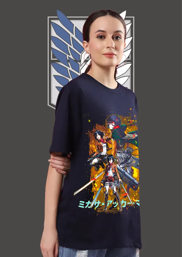 Black_Mikasa_Ackerman_Cotton_Oversize_T-Shirt_For_Unisex