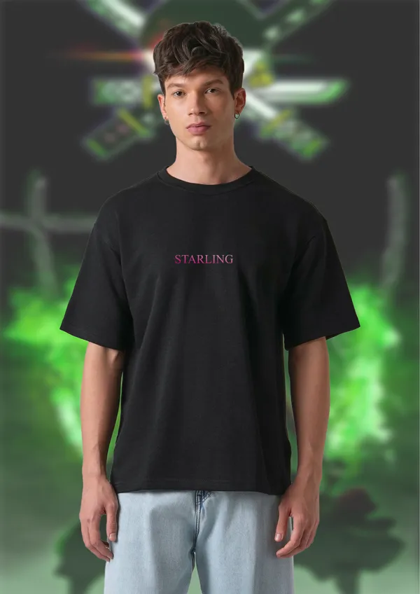 Black_One_Piece_Roronoa_Zoro_Ashura_Edition_Cotton_Oversize_T-Shirt_For_Unisex