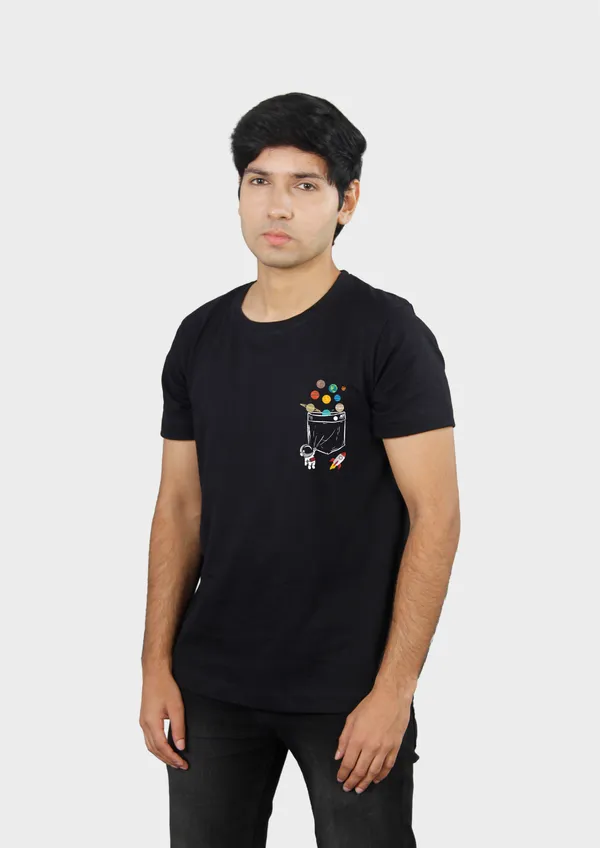 Black_Pocket_Universe_Cotton_Regular_Fit_T-Shirt_For_Unisex