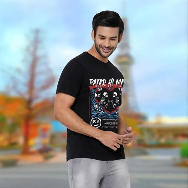 Black_Pyar_Hi_Maut_Cotton_Premium_&_Elegant_Regular_T-Shirt_For_Unisex